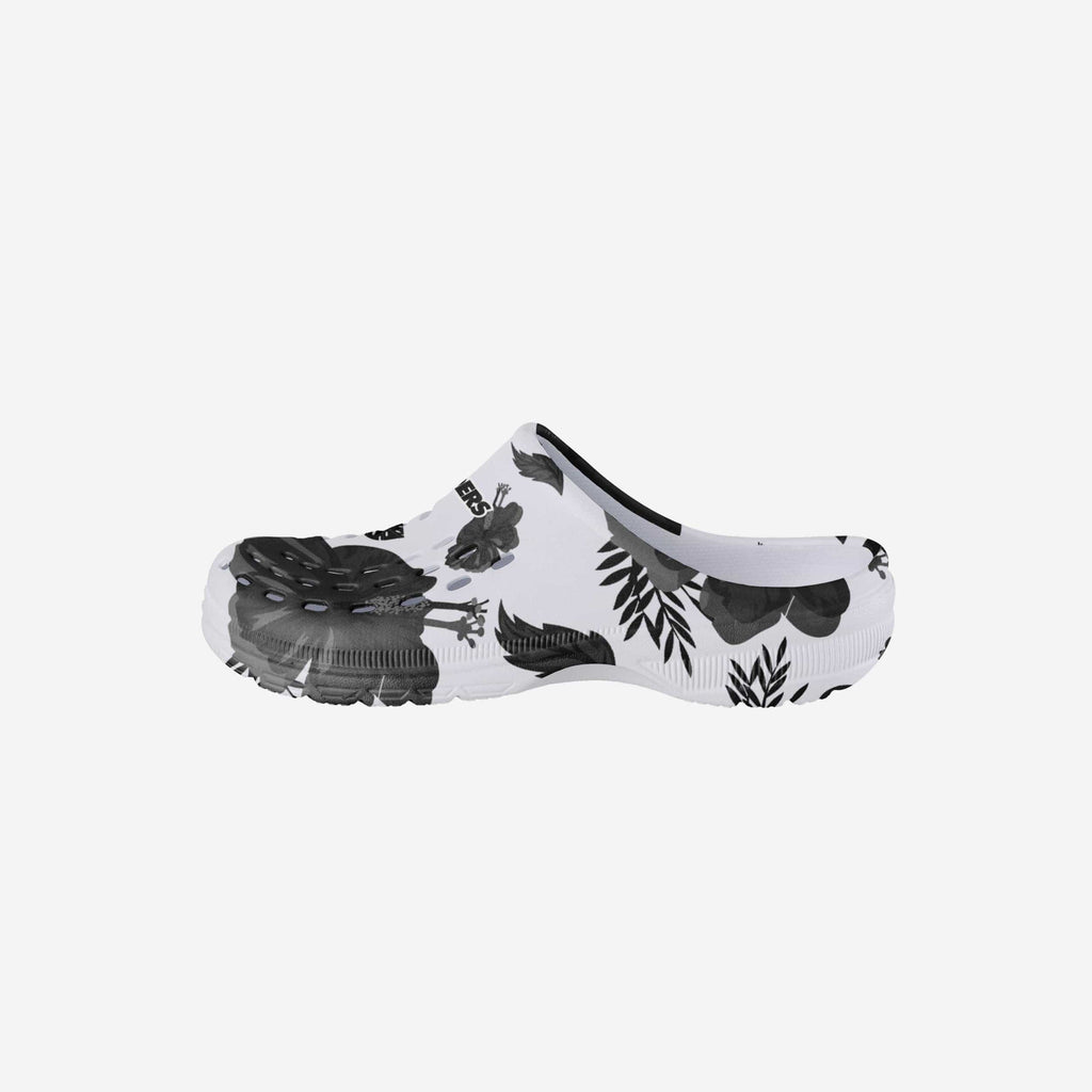 Las Vegas Raiders Womens Floral White Clog FOCO S - FOCO.com