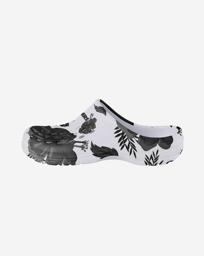 Las Vegas Raiders Womens Floral White Clog FOCO S - FOCO.com