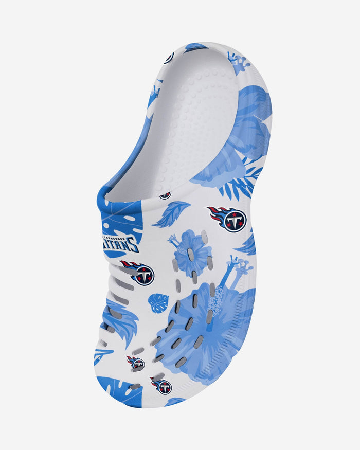 Tennessee Titans Womens Floral White Clog FOCO - FOCO.com