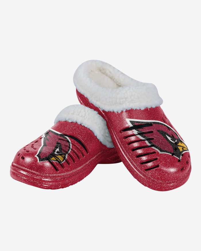 Arizona Cardinals Womens Sherpa Lined Glitter Clog FOCO - FOCO.com