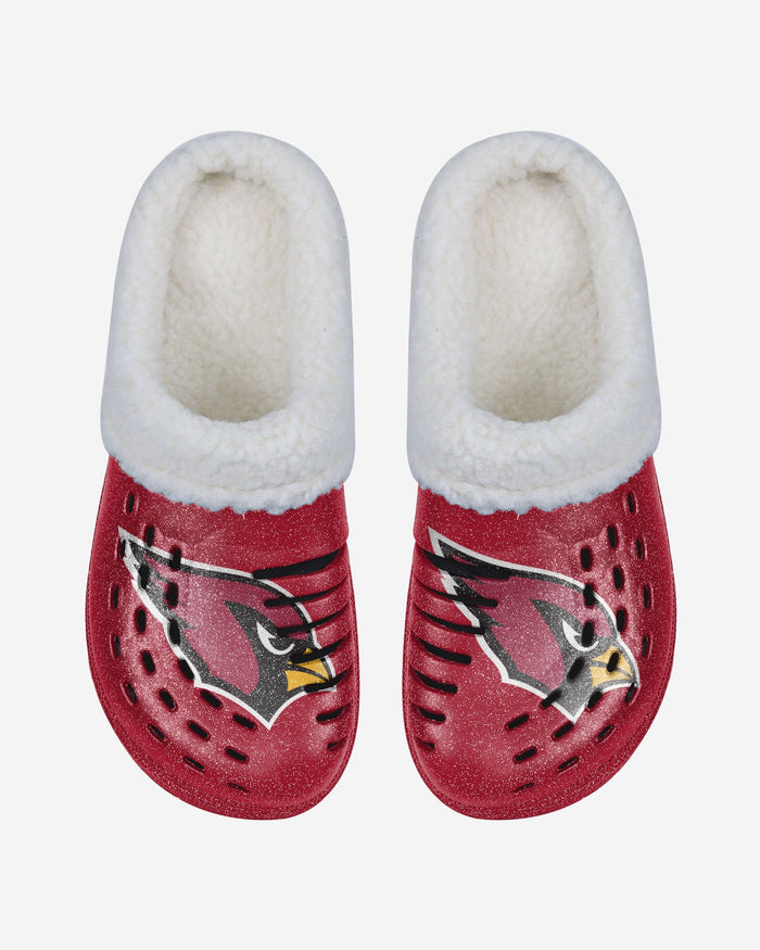 Arizona Cardinals Womens Sherpa Lined Glitter Clog FOCO - FOCO.com