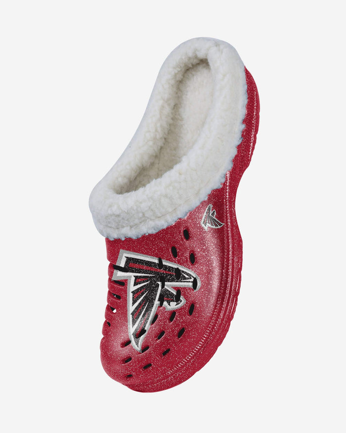 Atlanta Falcons Womens Sherpa Lined Glitter Clog FOCO - FOCO.com