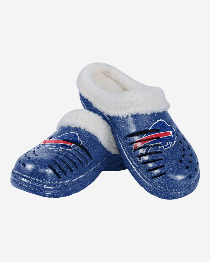 Buffalo Bills Womens Sherpa Lined Glitter Clog FOCO - FOCO.com