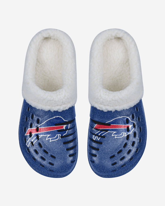 Buffalo Bills Womens Sherpa Lined Glitter Clog FOCO - FOCO.com