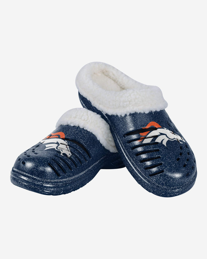 Denver Broncos Womens Sherpa Lined Glitter Clog FOCO - FOCO.com