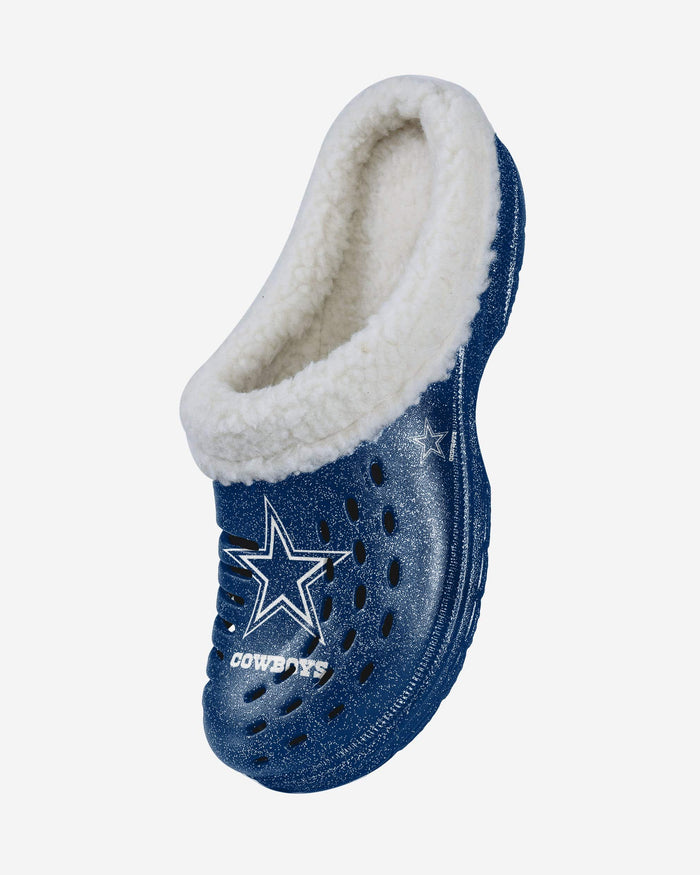 Dallas Cowboys Womens Sherpa Lined Glitter Clog FOCO - FOCO.com