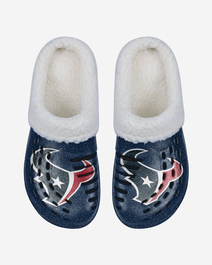 Houston Texans Womens Sherpa Lined Glitter Clog FOCO - FOCO.com