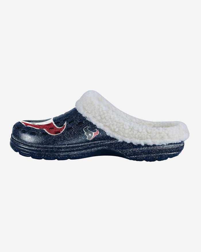 Houston Texans Womens Sherpa Lined Glitter Clog FOCO S - FOCO.com