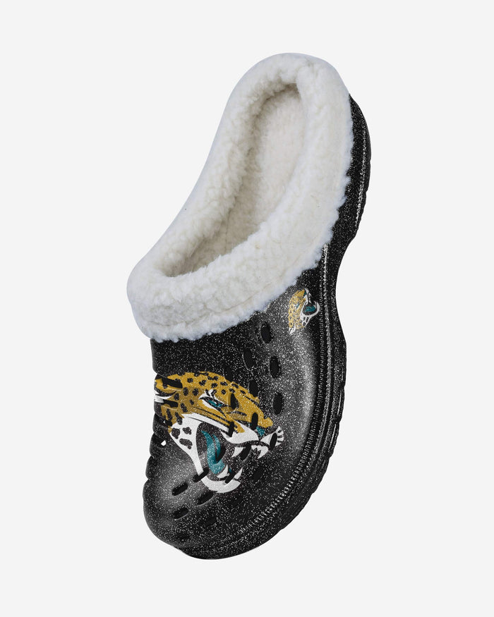 Jacksonville Jaguars Womens Sherpa Lined Glitter Clog FOCO - FOCO.com