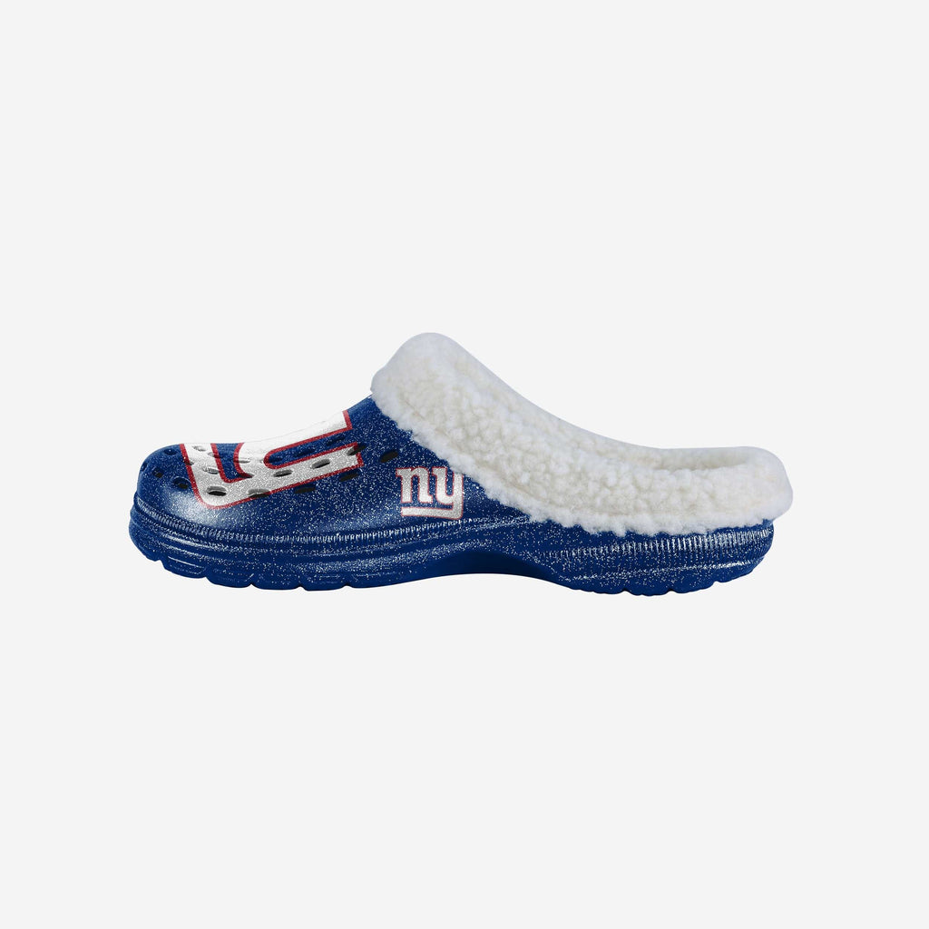 New York Giants Womens Sherpa Lined Glitter Clog FOCO S - FOCO.com