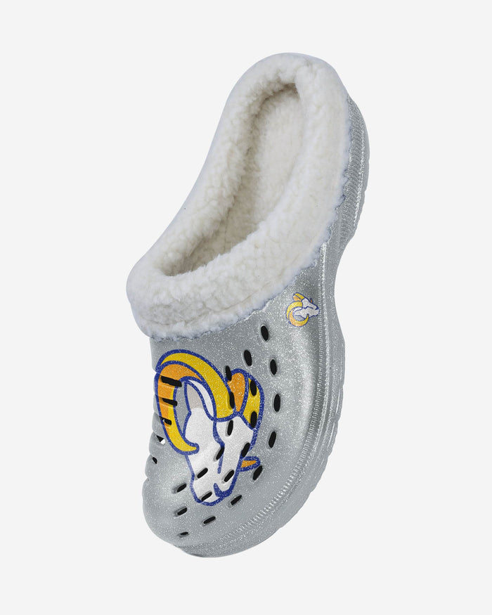 Los Angeles Rams Womens Sherpa Lined Glitter Clog FOCO S - FOCO.com