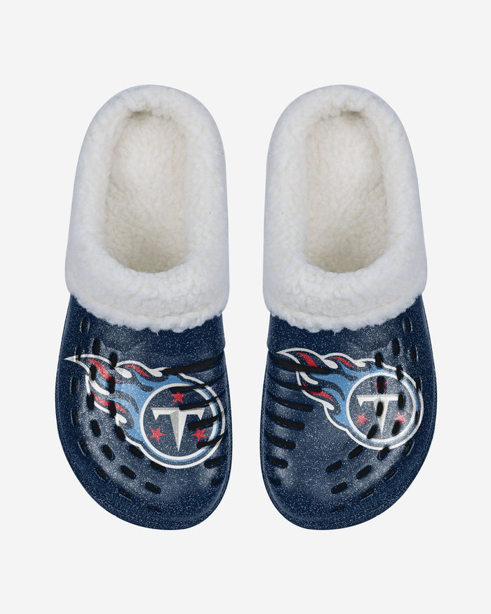 Tennessee Titans Womens Sherpa Lined Glitter Clog FOCO - FOCO.com