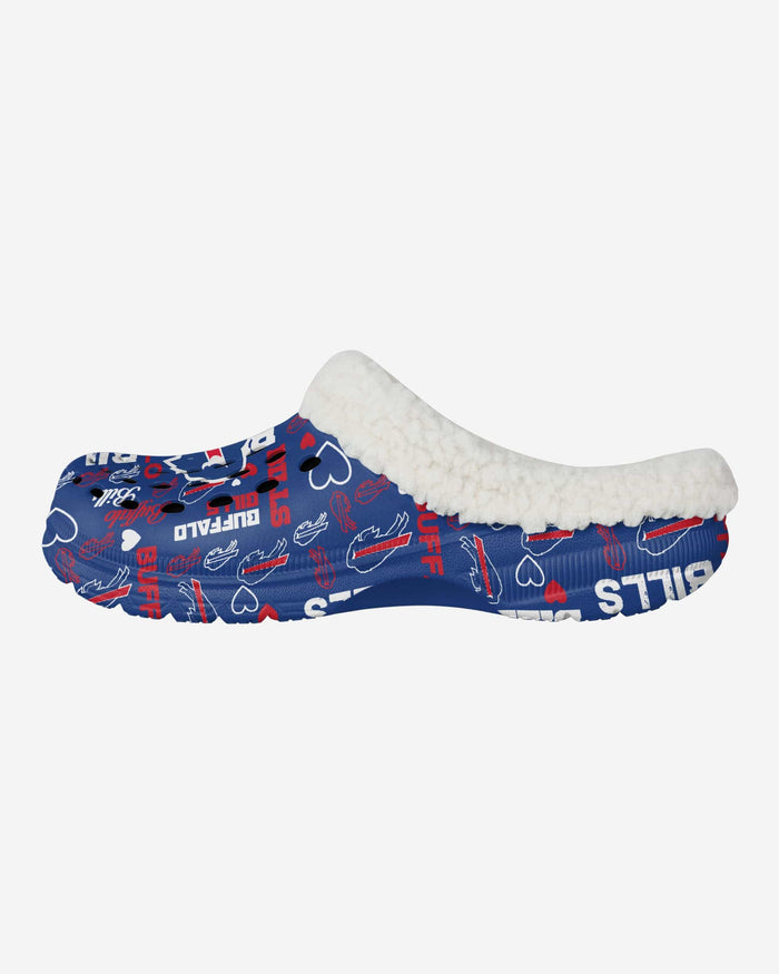 Buffalo Bills Womens Sherpa Lined Logo Love Clog FOCO S - FOCO.com