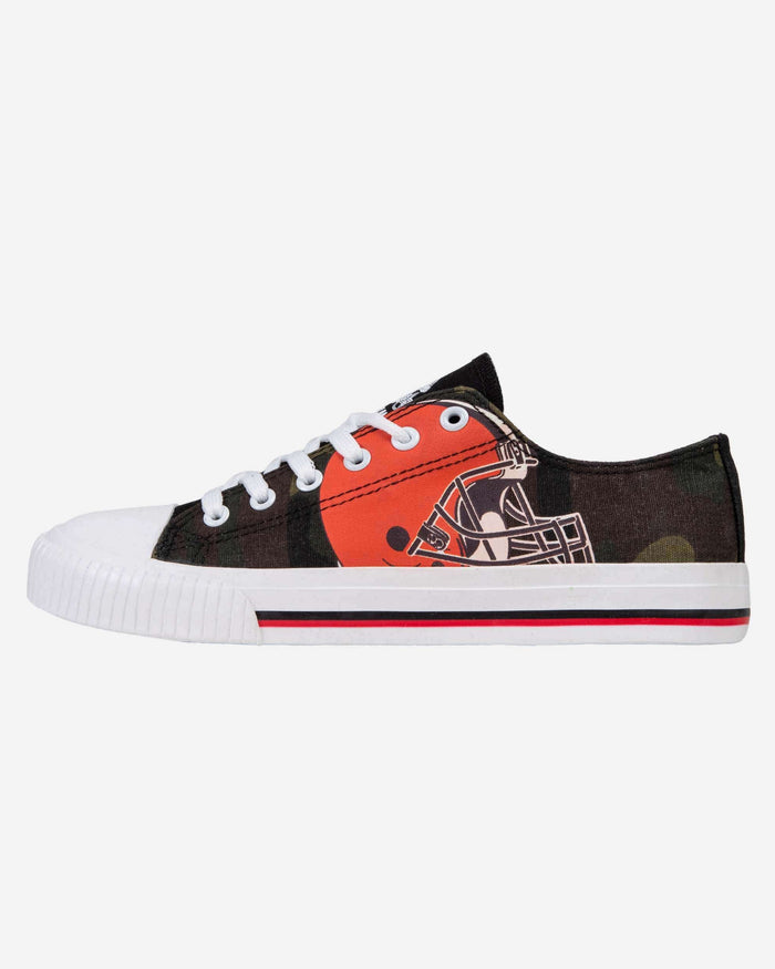 Cleveland Browns Womens Camo Low Top Canvas Shoe FOCO 6 - FOCO.com