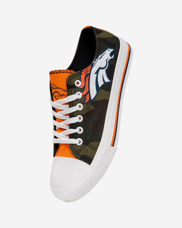 Denver Broncos Womens Camo Low Top Canvas Shoe FOCO - FOCO.com