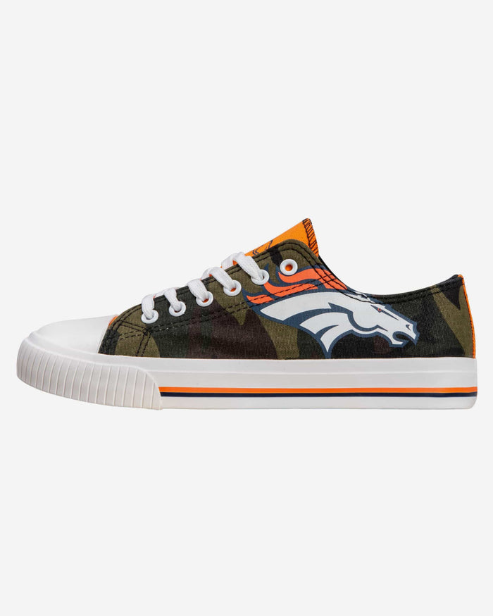 Denver Broncos Womens Camo Low Top Canvas Shoe FOCO 6 - FOCO.com