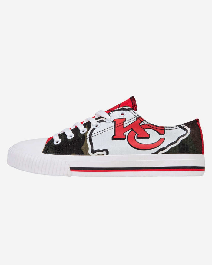 Kansas City Chiefs Womens Camo Low Top Canvas Shoe FOCO 6 - FOCO.com