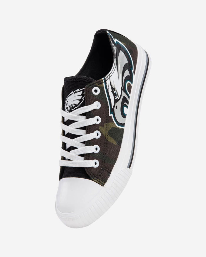 Philadelphia Eagles Womens Camo Low Top Canvas Shoe FOCO - FOCO.com