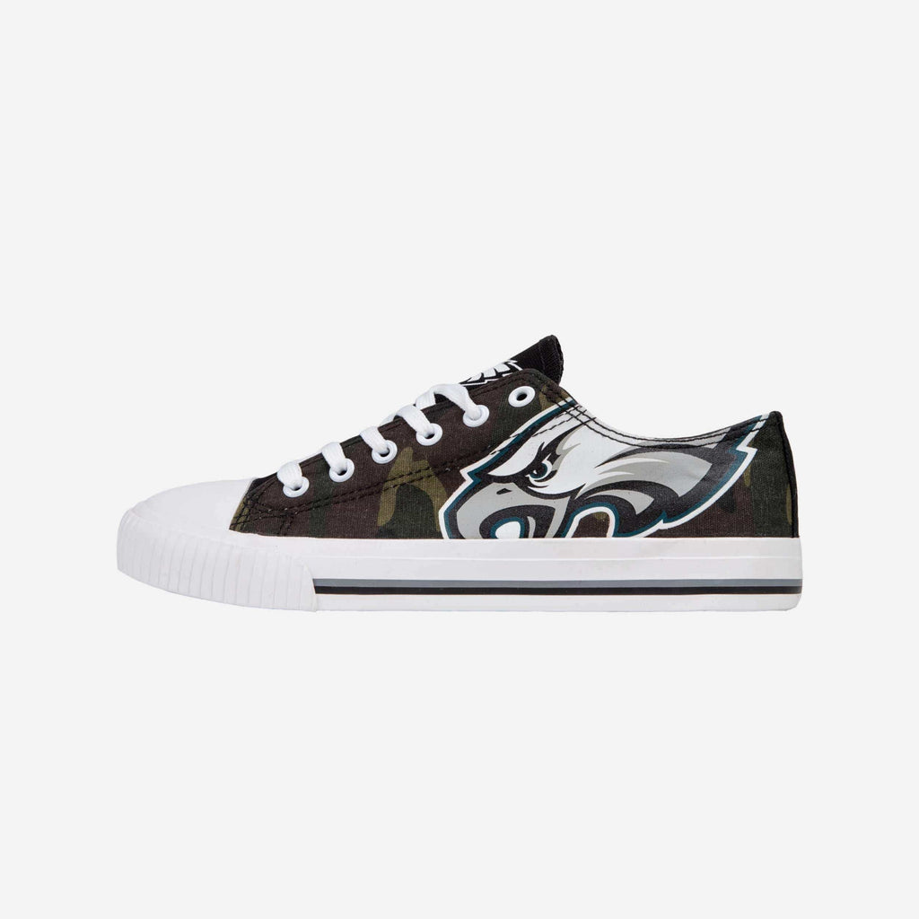 Philadelphia Eagles Womens Camo Low Top Canvas Shoe FOCO 6 - FOCO.com