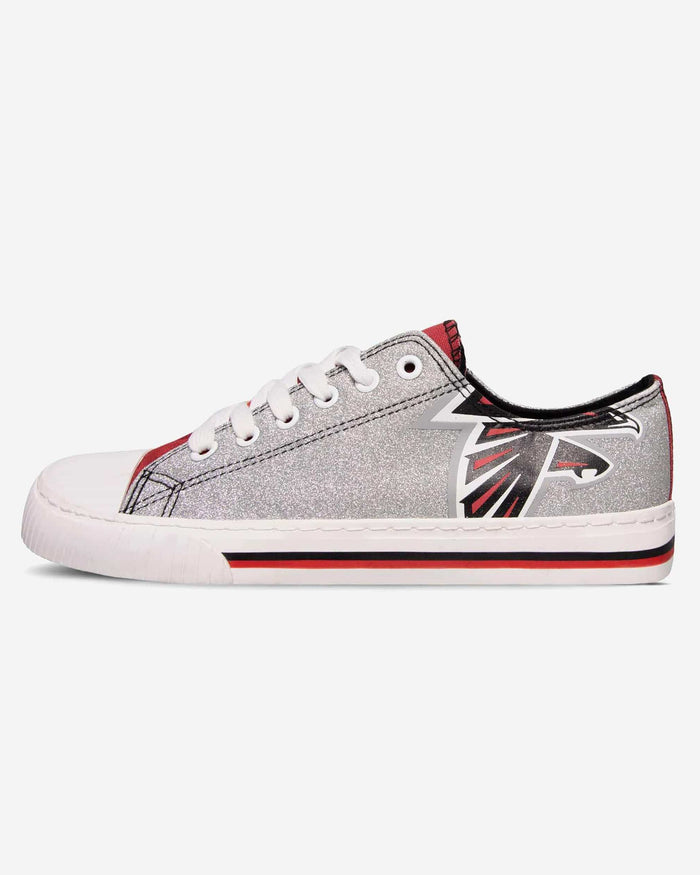 Atlanta Falcons Womens Glitter Low Top Canvas Shoe FOCO - FOCO.com