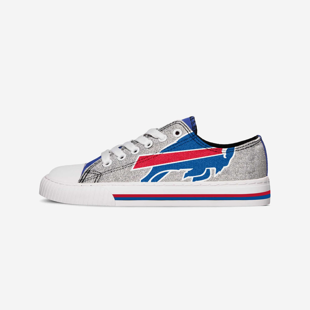 Buffalo Bills Womens Glitter Low Top Canvas Shoe FOCO - FOCO.com