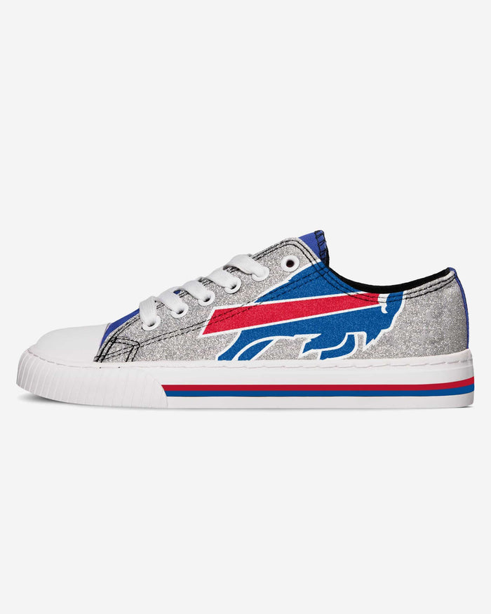 Buffalo Bills Womens Glitter Low Top Canvas Shoe FOCO - FOCO.com