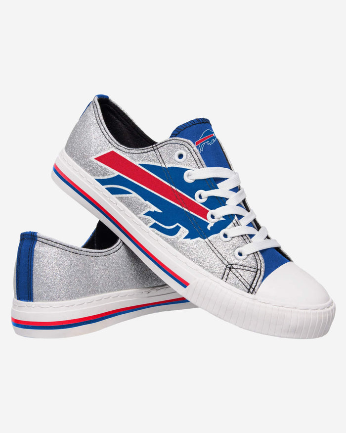 Buffalo Bills Womens Glitter Low Top Canvas Shoe FOCO - FOCO.com