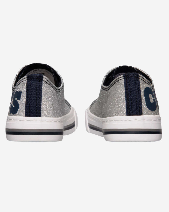 Dallas Cowboys Womens Glitter Low Top Canvas Shoe FOCO - FOCO.com