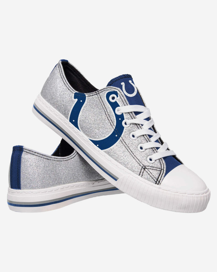 Indianapolis Colts Womens Glitter Low Top Canvas Shoe FOCO - FOCO.com