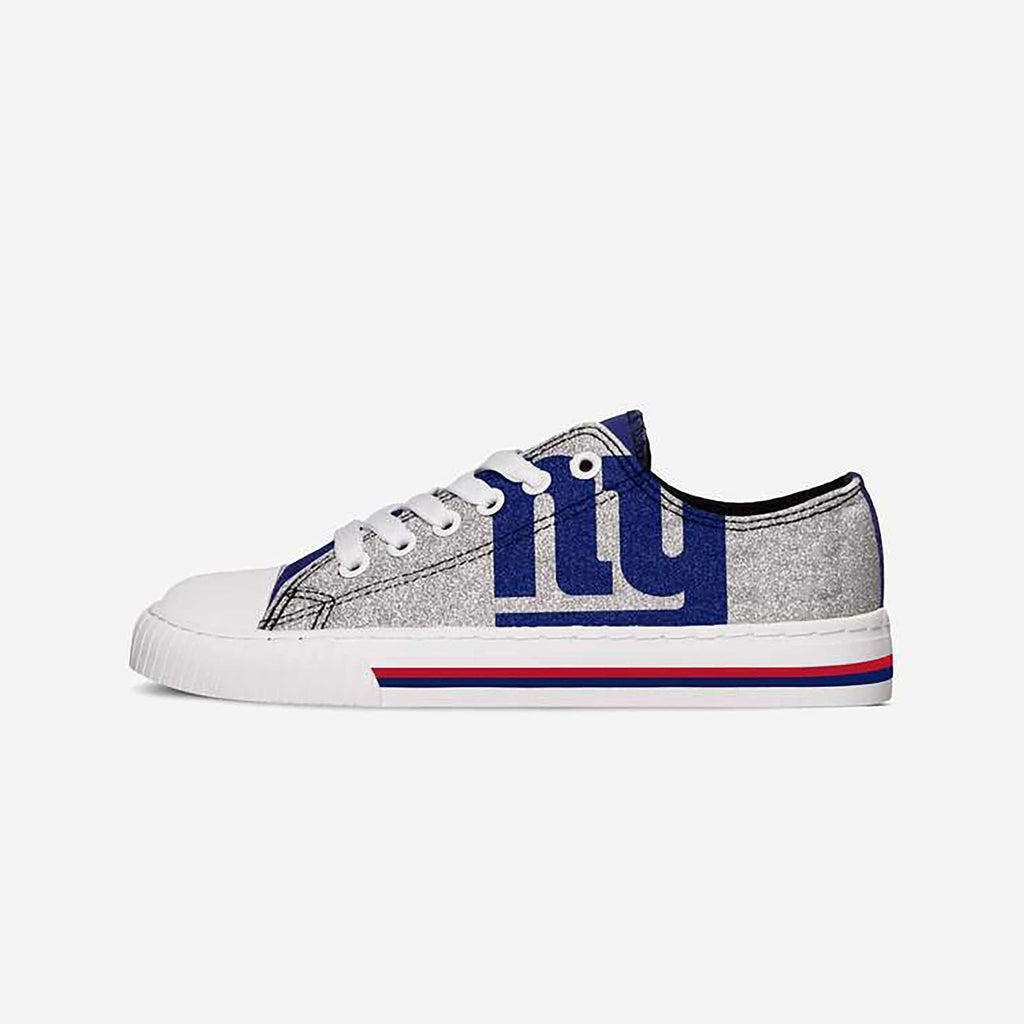 New York Giants Womens Glitter Low Top Canvas Shoe FOCO 6 - FOCO.com