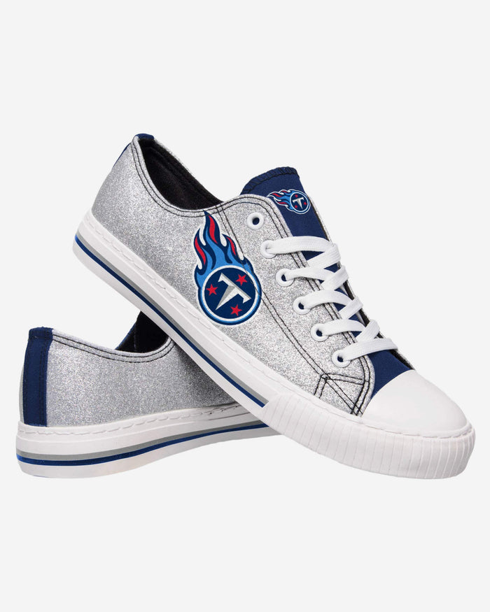 Tennessee Titans Womens Glitter Low Top Canvas Shoe FOCO - FOCO.com