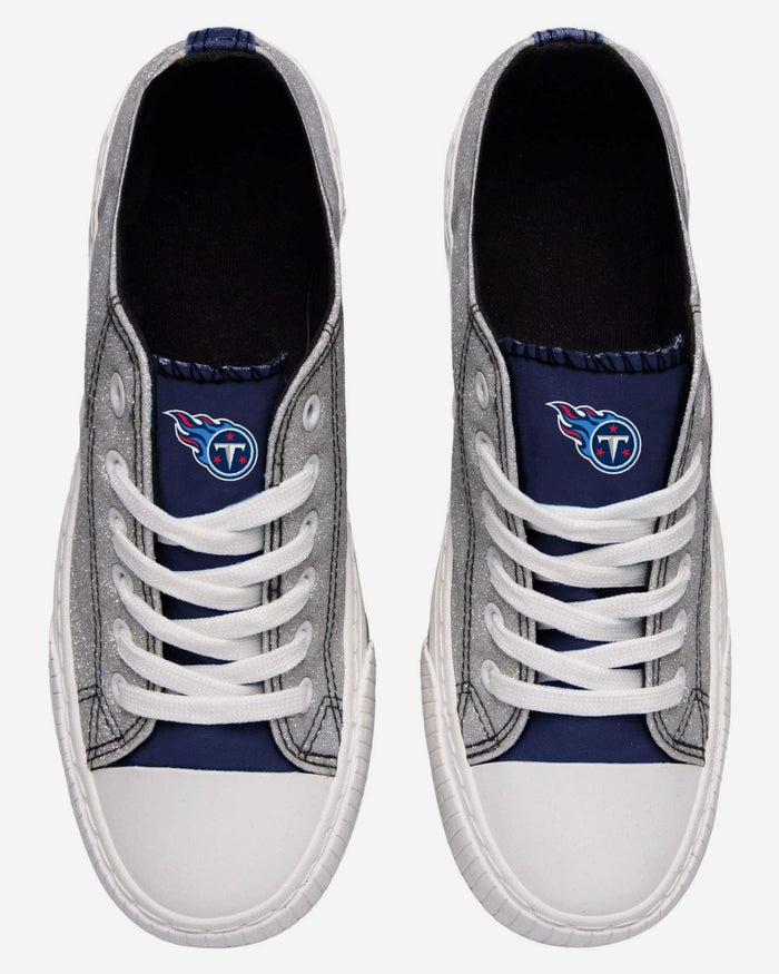 Tennessee Titans Womens Glitter Low Top Canvas Shoe FOCO - FOCO.com