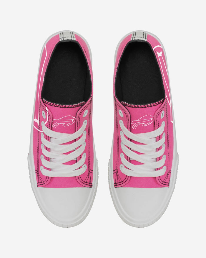 Buffalo Bills Womens Highlights Low Top Canvas Shoe FOCO - FOCO.com