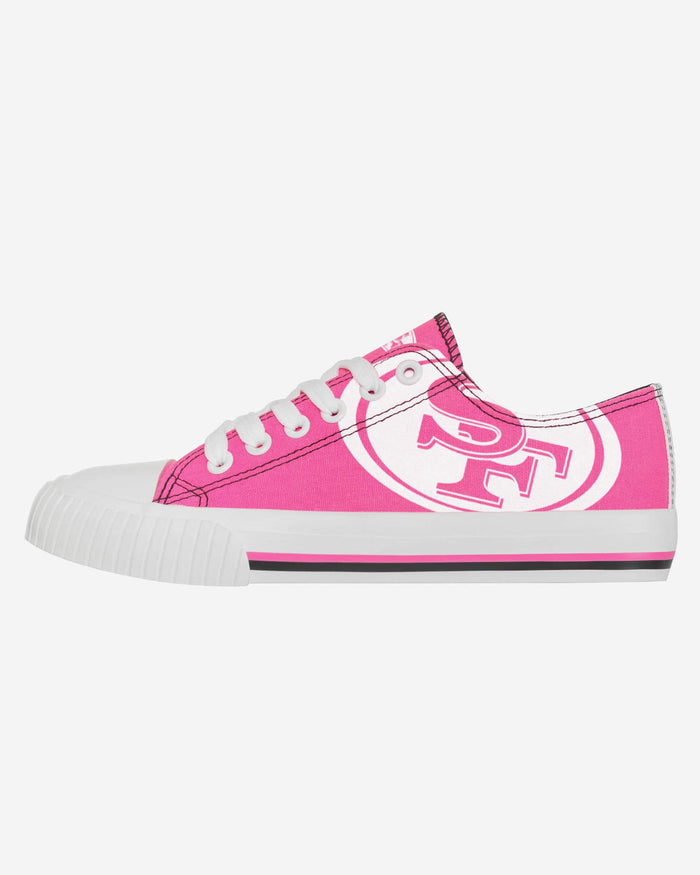 San Francisco 49ers Womens Highlights Low Top Canvas Shoe FOCO 6 - FOCO.com