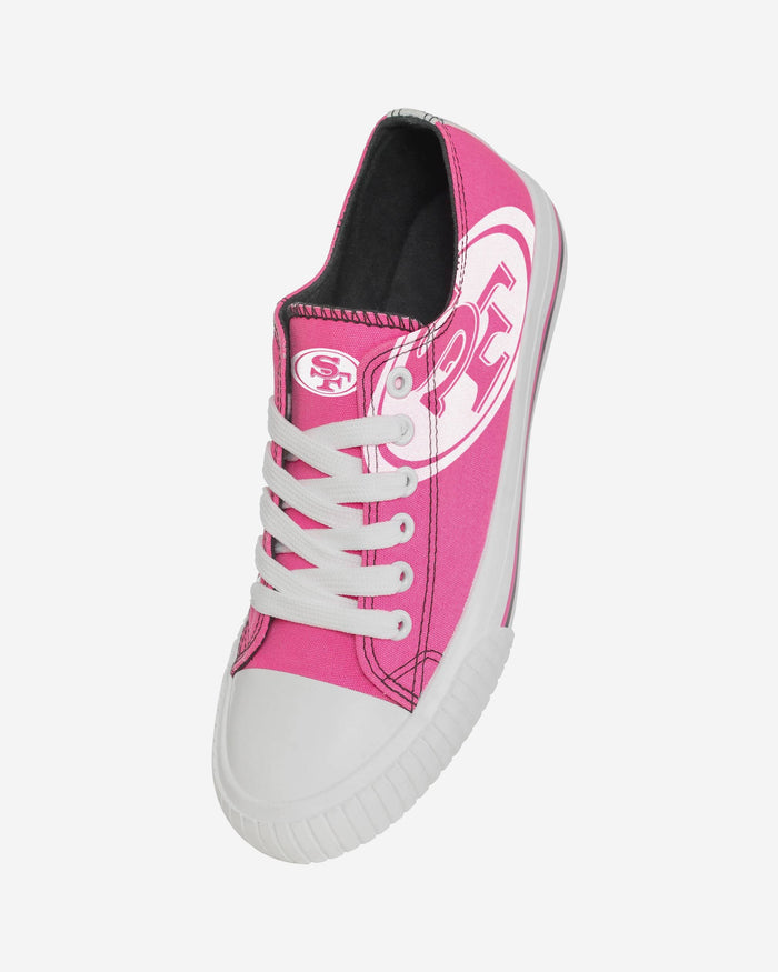 San Francisco 49ers Womens Highlights Low Top Canvas Shoe FOCO - FOCO.com