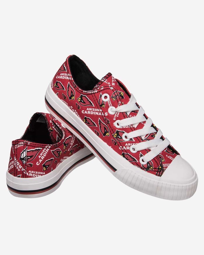 Arizona Cardinals Womens Low Top Repeat Print Canvas Shoe FOCO - FOCO.com