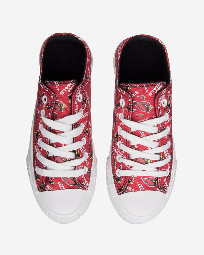 Arizona Cardinals Womens Low Top Repeat Print Canvas Shoe FOCO - FOCO.com