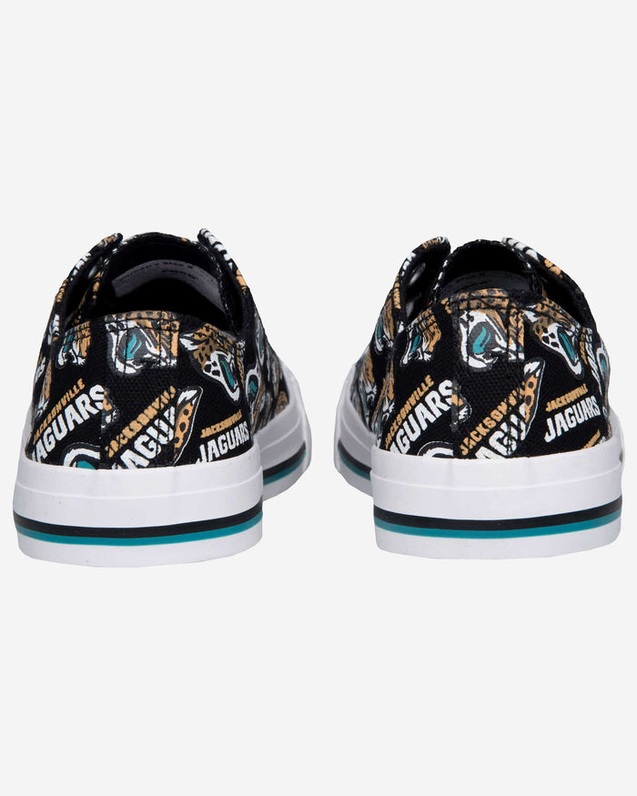 Jacksonville Jaguars Womens Low Top Repeat Print Canvas Shoe FOCO - FOCO.com