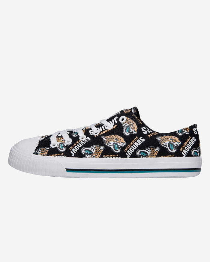 Jacksonville Jaguars Womens Low Top Repeat Print Canvas Shoe FOCO - FOCO.com