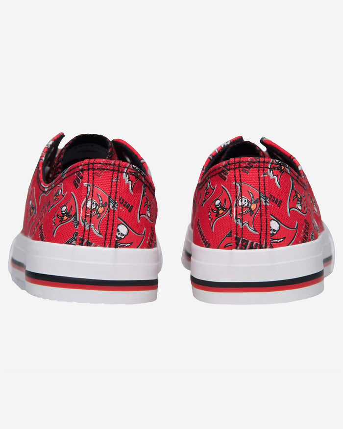 Tampa Bay Buccaneers Womens Low Top Repeat Print Canvas Shoe FOCO - FOCO.com