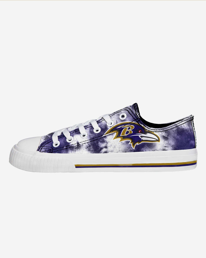 Baltimore Ravens Womens Low Top Tie-Dye Canvas Shoe FOCO 6 - FOCO.com