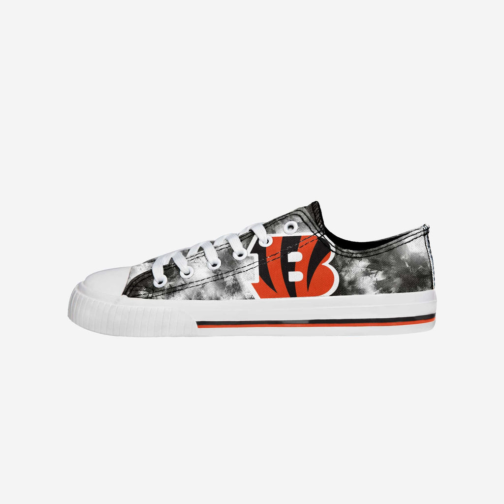 Cincinnati Bengals Womens Low Top Tie-Dye Canvas Shoe FOCO 6 - FOCO.com