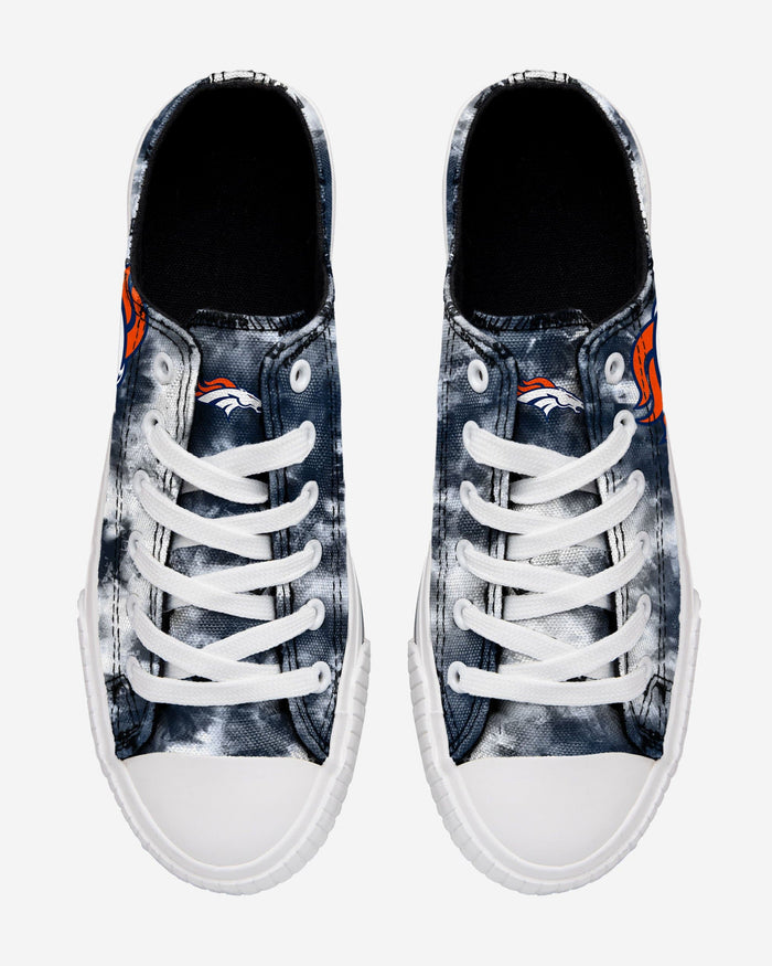 Denver Broncos Womens Low Top Tie-Dye Canvas Shoe FOCO - FOCO.com