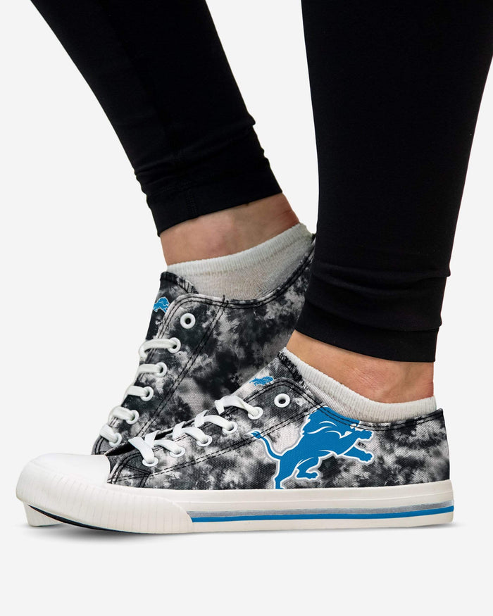 Detroit Lions Womens Low Top Tie-Dye Canvas Shoe FOCO - FOCO.com