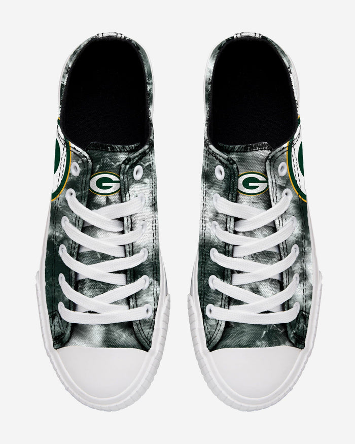 Green Bay Packers Womens Low Top Tie-Dye Canvas Shoe FOCO - FOCO.com