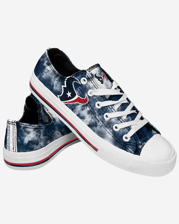 Houston Texans Womens Low Top Tie-Dye Canvas Shoe FOCO - FOCO.com