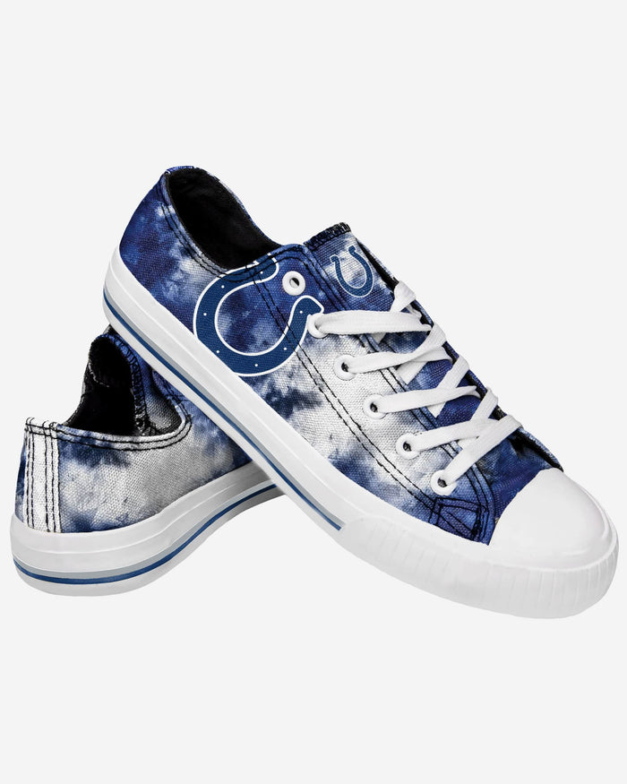 Indianapolis Colts Womens Low Top Tie-Dye Canvas Shoe FOCO - FOCO.com