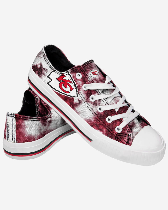 Kansas City Chiefs Womens Low Top Tie-Dye Canvas Shoe FOCO - FOCO.com