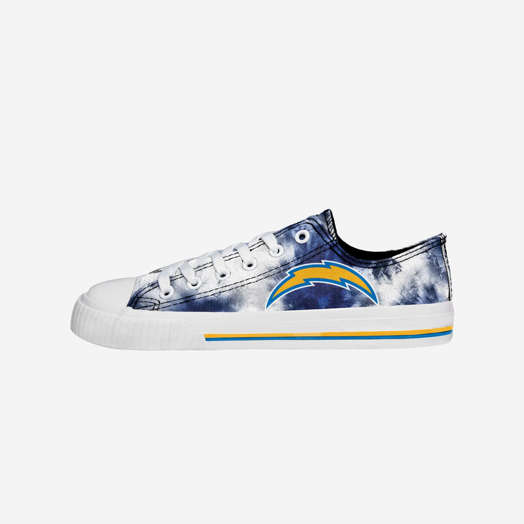 Los Angeles Chargers Womens Low Top Tie-Dye Canvas Shoe FOCO 6 - FOCO.com