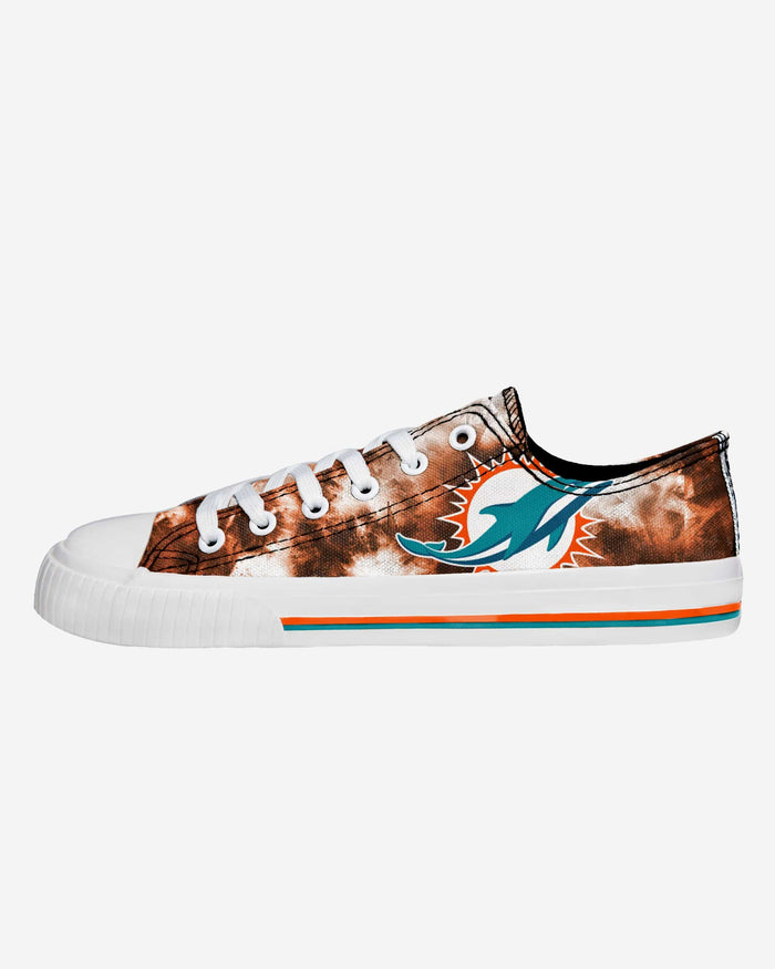 Miami Dolphins Womens Low Top Tie-Dye Canvas Shoe FOCO 6 - FOCO.com